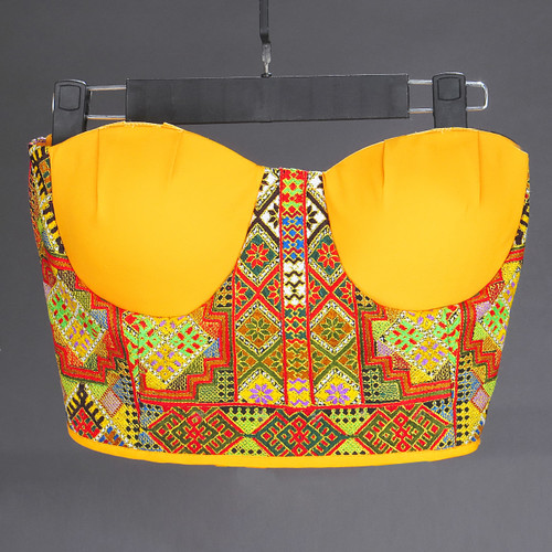 نیم تنه زنانه سوزندوزی بلوچی روچ مدل صحرا