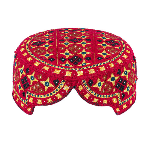 کلاه زنانه سوزندوزی ترکمنی روچ مدل سوزندوزی سنتی