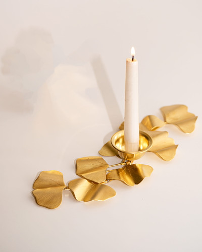 جاشمعی رومیزی برنجی